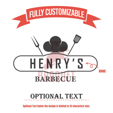 Custom Dad Name Grilling Gift Set - Personalized BBQ 5-Piece Set